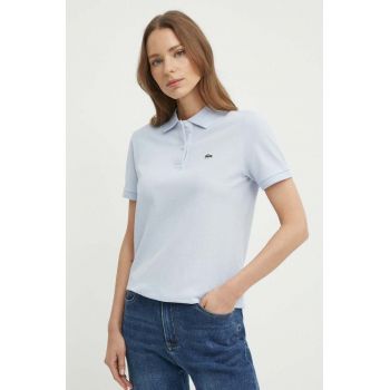 Lacoste tricou din bumbac cu guler