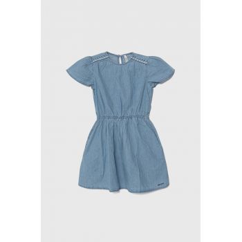 Pepe Jeans rochie din denim pentru copii QUINCY mini, evazati ieftina