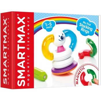 SmartMax My First Stacking Rings, Set magnetic 10 piese, 1-5 ani