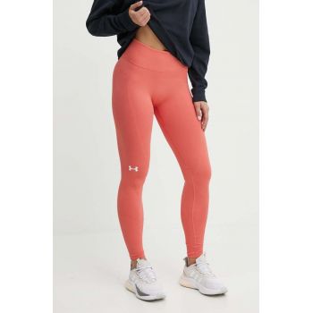 Under Armour leggins de antrenament Train culoarea portocaliu, neted, 1381662