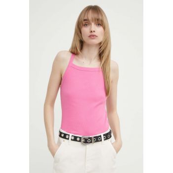 BA&SH top din bumbac CARMEN culoarea roz, 1E24CARM ieftin