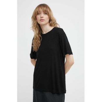 Day Birger et Mikkelsen tricou din lana culoarea negru