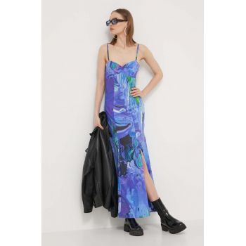 Desigual rochie BLEU LACROIX culoarea violet, maxi, evazati, 24SWVW80