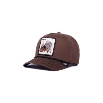 Goorin Bros șapcă de baseball din bumbac Porcupine culoarea maro, cu imprimeu, 101-1134 ieftina