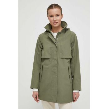 Helly Hansen geaca de ploaie femei, culoarea verde, de tranzitie, 54090 de firma originala