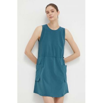 Helly Hansen rochie sport Viken culoarea turcoaz, mini, drept, 62820 ieftina