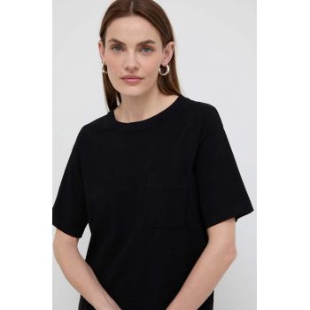 Max Mara Leisure tricou culoarea negru 2416360000000