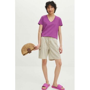 Medicine tricou din bumbac femei, culoarea violet