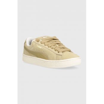 Puma sneakers din piele Suede XL culoarea bej 395205