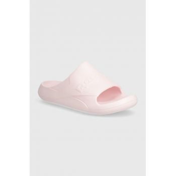 Reebok Classic papuci Clean Slide culoarea roz, 100200860 de firma originali