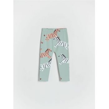 Reserved - BOYS` TROUSERS - verde-pal