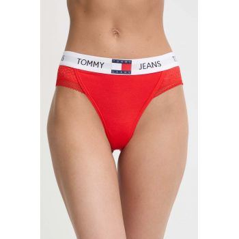 Tommy Jeans tanga culoarea roșu UW0UW05159 ieftini