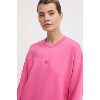 adidas bluza femei, culoarea roz, neted, IW1263