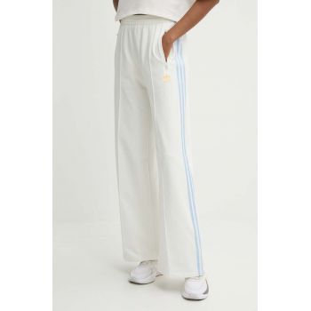adidas Originals pantaloni de trening culoarea alb, cu imprimeu, IT9838 de firma original