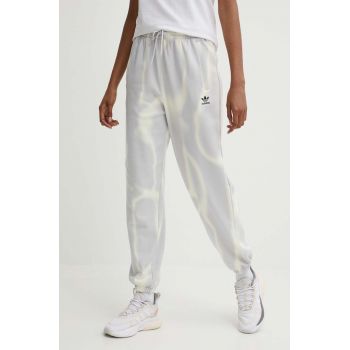 adidas Originals pantaloni de trening din bumbac culoarea gri, modelator, IU2483 ieftin