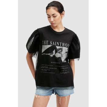 AllSaints tricou ROSEKIS TOMMI TEE femei, culoarea negru, W019JA