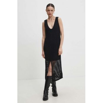 Answear Lab rochie culoarea negru, maxi, drept