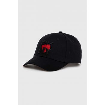 Dkny șapcă de baseball din bumbac HEART OF NY culoarea negru, cu imprimeu, D2B4B147 ieftina