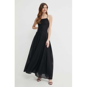 Emporio Armani rochie culoarea negru, maxi, evazati, 3D2A7J 2JJHZ