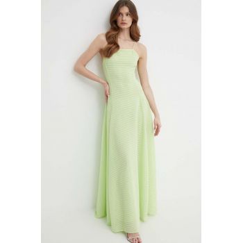 Emporio Armani rochie culoarea verde, maxi, evazati, 3D2A7J 2JJHZ de firma originala