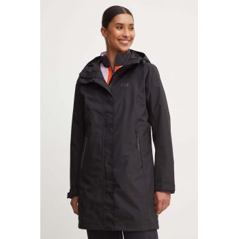 Helly Hansen geaca femei, culoarea negru, de tranzitie, 54075 de firma originala