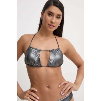 HUGO sutien de baie culoarea argintiu, cupa usor rigidizata, 50515387 de firma original