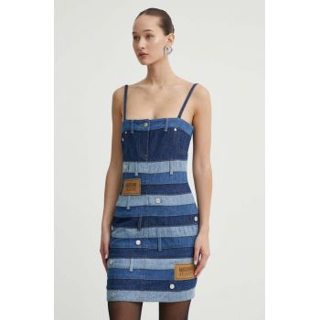 Moschino Jeans rochie jeans mini, mulata de firma originala