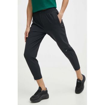 Reebok pantaloni de antrenament Active Collective culoarea negru, neted, 100075381