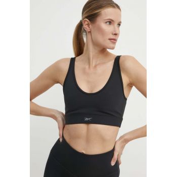 Reebok sutien sport Active Collective culoarea negru, neted, 100076326 ieftin