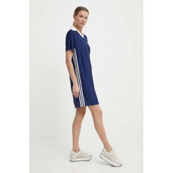 adidas Originals rochie culoarea albastru marin, mini, drept, IR7467 de firma originala