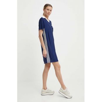 adidas Originals rochie culoarea albastru marin, mini, drept, IR7467