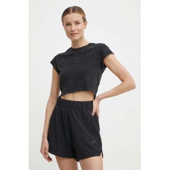 adidas tricou din bumbac femei, culoarea negru, IQ3692