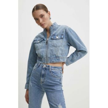 Answear Lab geaca jeans femei, de tranzitie, oversize de firma originala