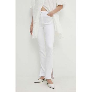 Answear Lab jeans femei, culoarea alb