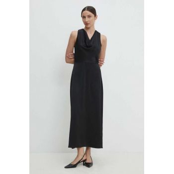 Answear Lab rochie culoarea negru, maxi, evazati