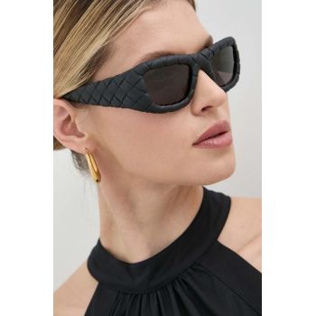 Bottega Veneta ochelari de soare femei, culoarea negru, BV1303S