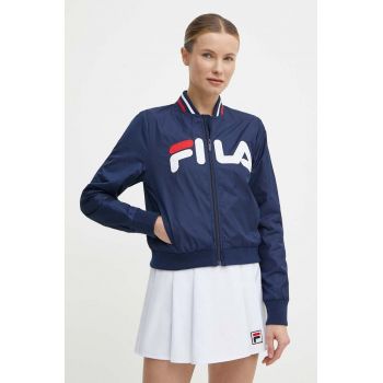 Fila geaca bomber Larkana femei, culoarea albastru marin, de tranzitie, FAW0758 de firma originala