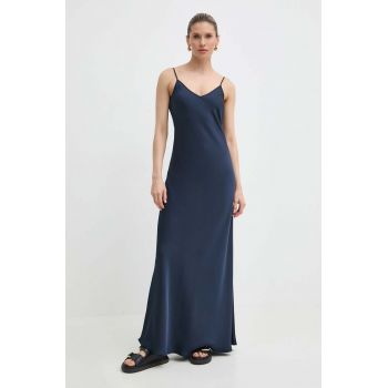 MAX&Co. rochie culoarea bleumarin, maxi, evazați, 2416221093200 2416220000000