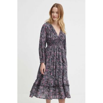 Pepe Jeans rochie DIVINIA culoarea gri, mini, evazati, PL953489 ieftina