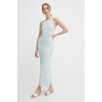 Pepe Jeans rochie GRIZEL DRESS maxi, mulata, PL953528 ieftina