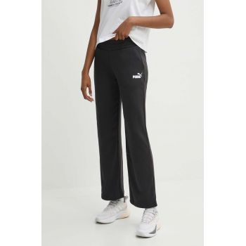 Puma pantaloni de trening culoarea negru, uni, 678745 de firma original