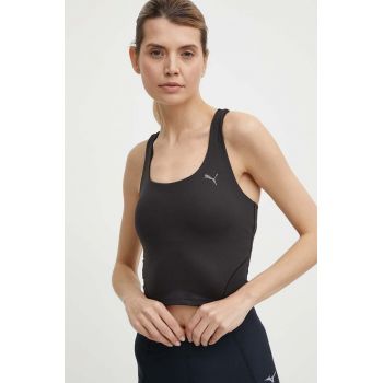 Puma top de yoga Studio Foundation culoarea negru, 524843 de firma original