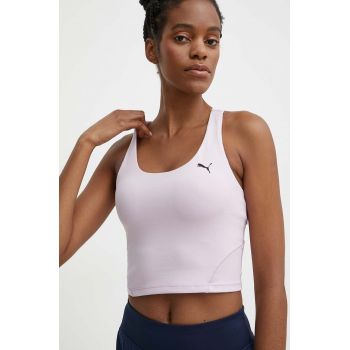 Puma top de yoga Studio Foundation culoarea roz, 524843 ieftin