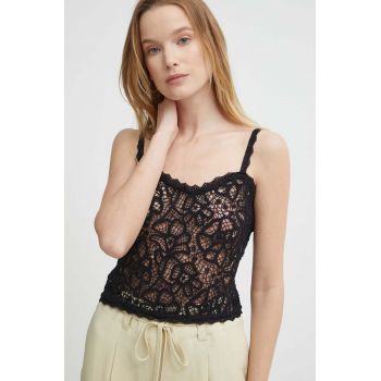 Sisley top femei, culoarea negru ieftin