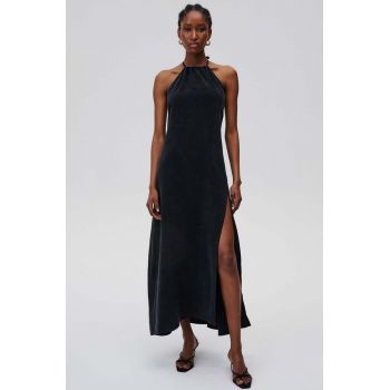 Undress Code rochie Desire culoarea negru, maxi, evazati