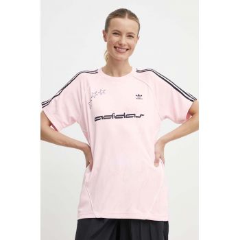 adidas Originals tricou femei, culoarea roz, IT9680