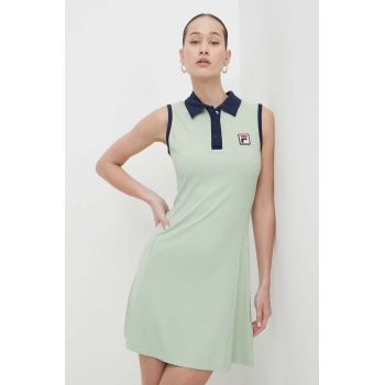 Fila rochie Lahore culoarea verde, mini, mulata, FAW0739 ieftina