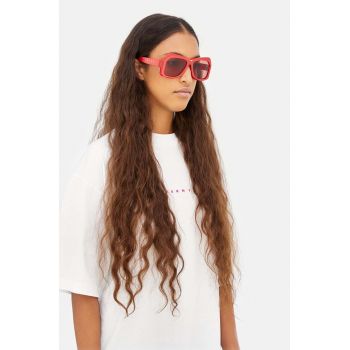Marni ochelari de soare Tiznit Metallic Cherry femei, culoarea rosu, EYMRN00056.003.K06 de firma originali