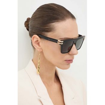 Philipp Plein ochelari de soare femei, culoarea negru, SPP108M_560700