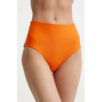 Picture chiloti de baie High Waist Bottoms culoarea portocaliu, SWI010